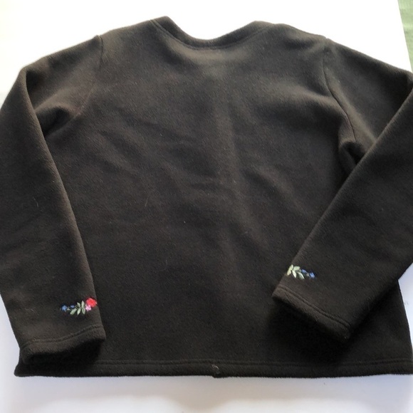 L.L Bean embroidered button Polartec fleece jacket - Picture 6 of 6